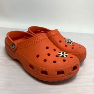 Crocs Classic Orange Clog size Womens Size 9 Comfort Shoe Mens 7 Slip On